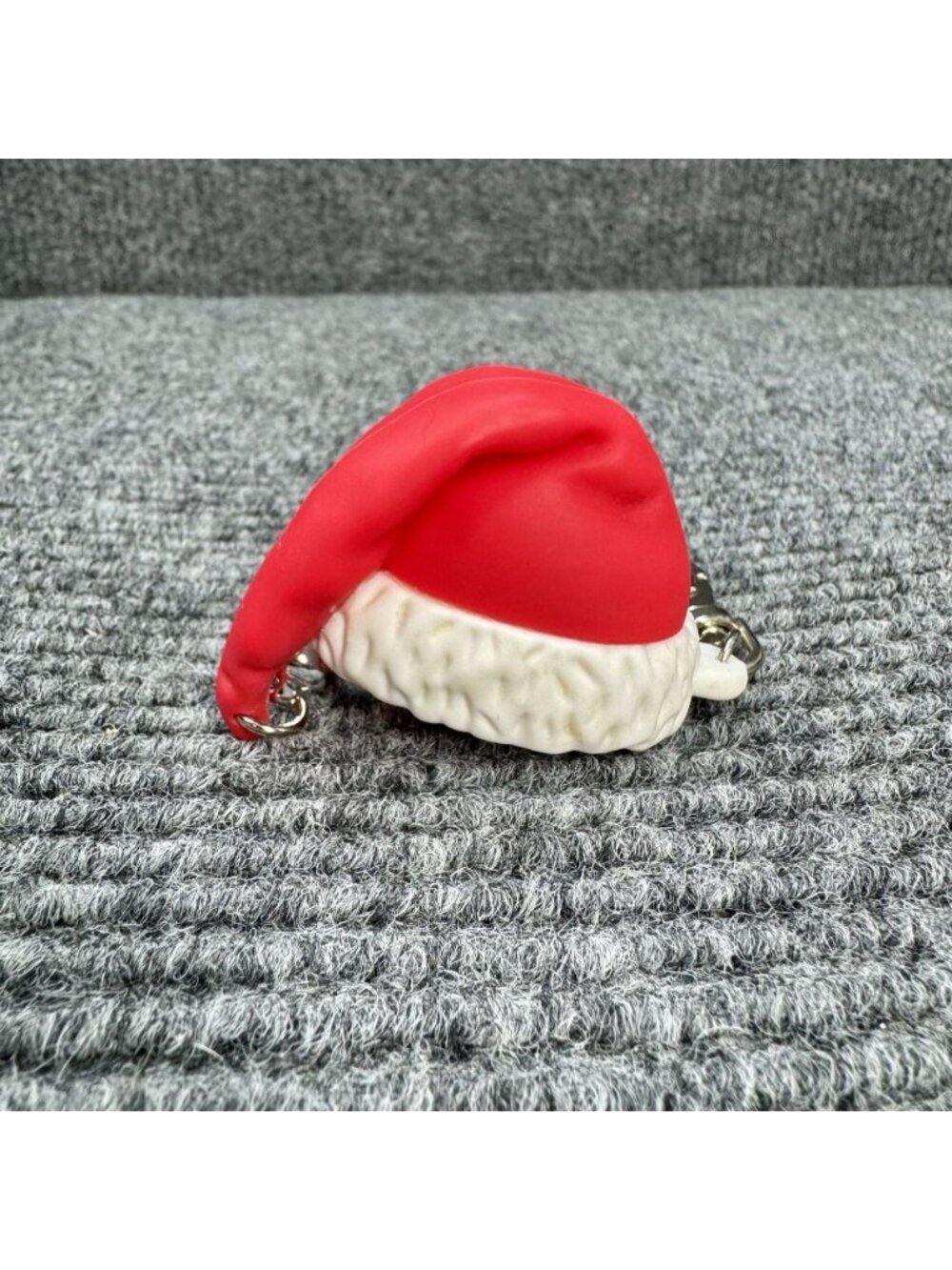 Bath & Body Works Santa Clause Hat w/ Bell PocketBac Sanitizer Holder Keychain - Picture 3 of 5